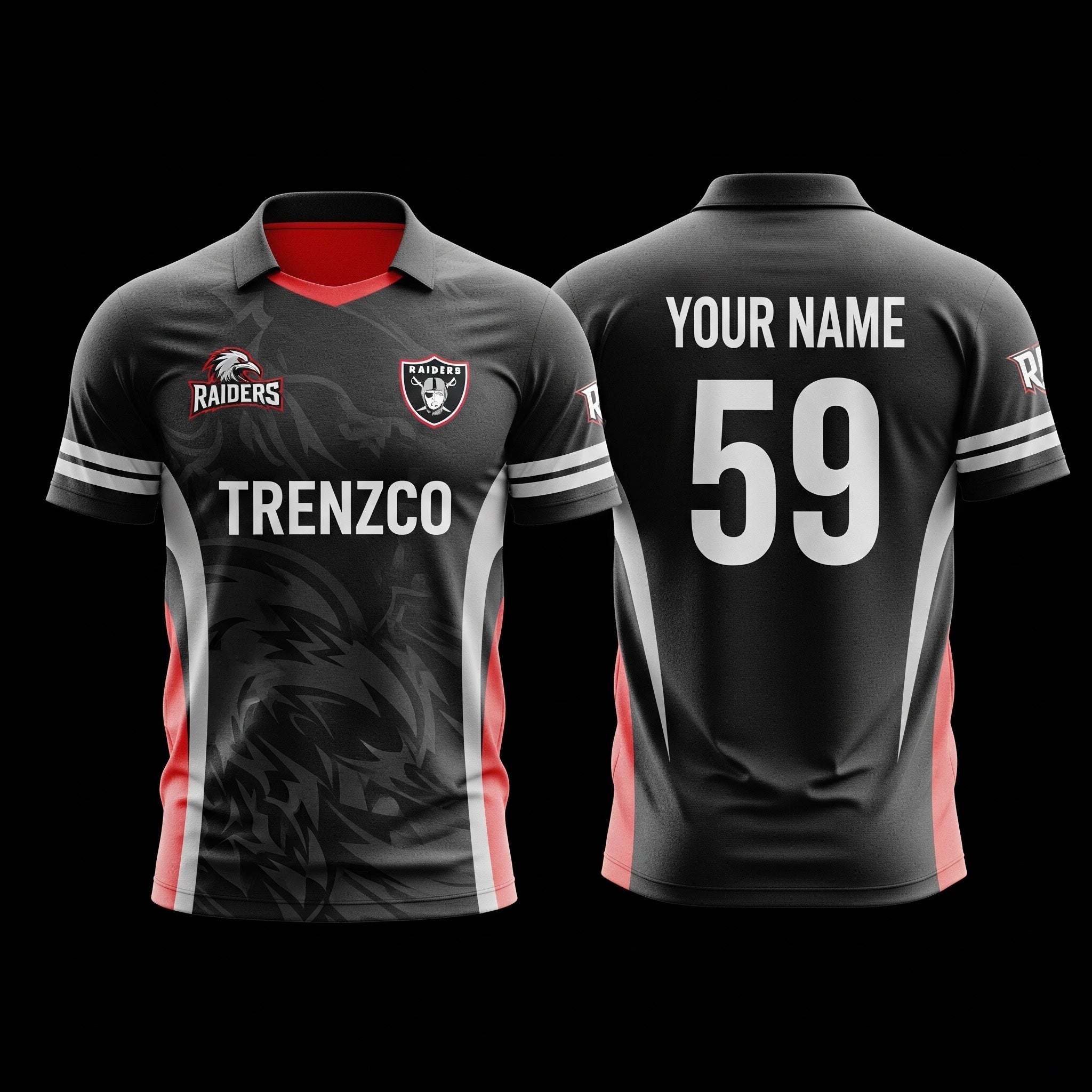 Black Themed Cricket jersey