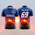Volcano themed Cricket jersey