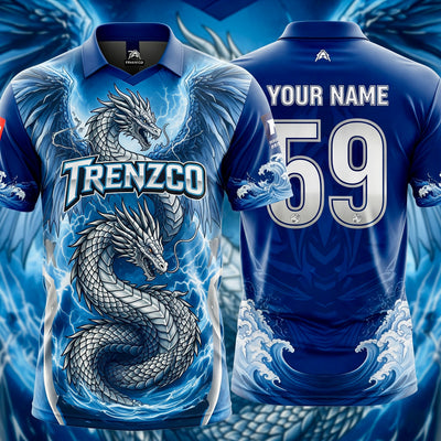 Blue Dragon Themed Cricket jersey