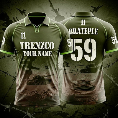 Battlefield Themed Cricket jersey