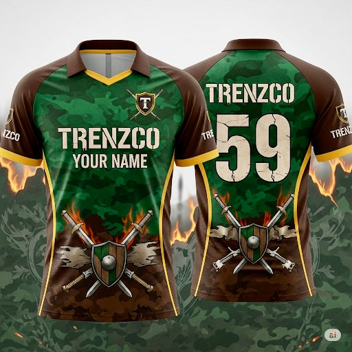 Battlefield Themed Cricket jersey