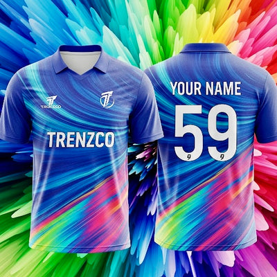 Rainbow Themed Cricket jersey