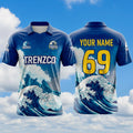 Tsunami themed Cricket jersey
