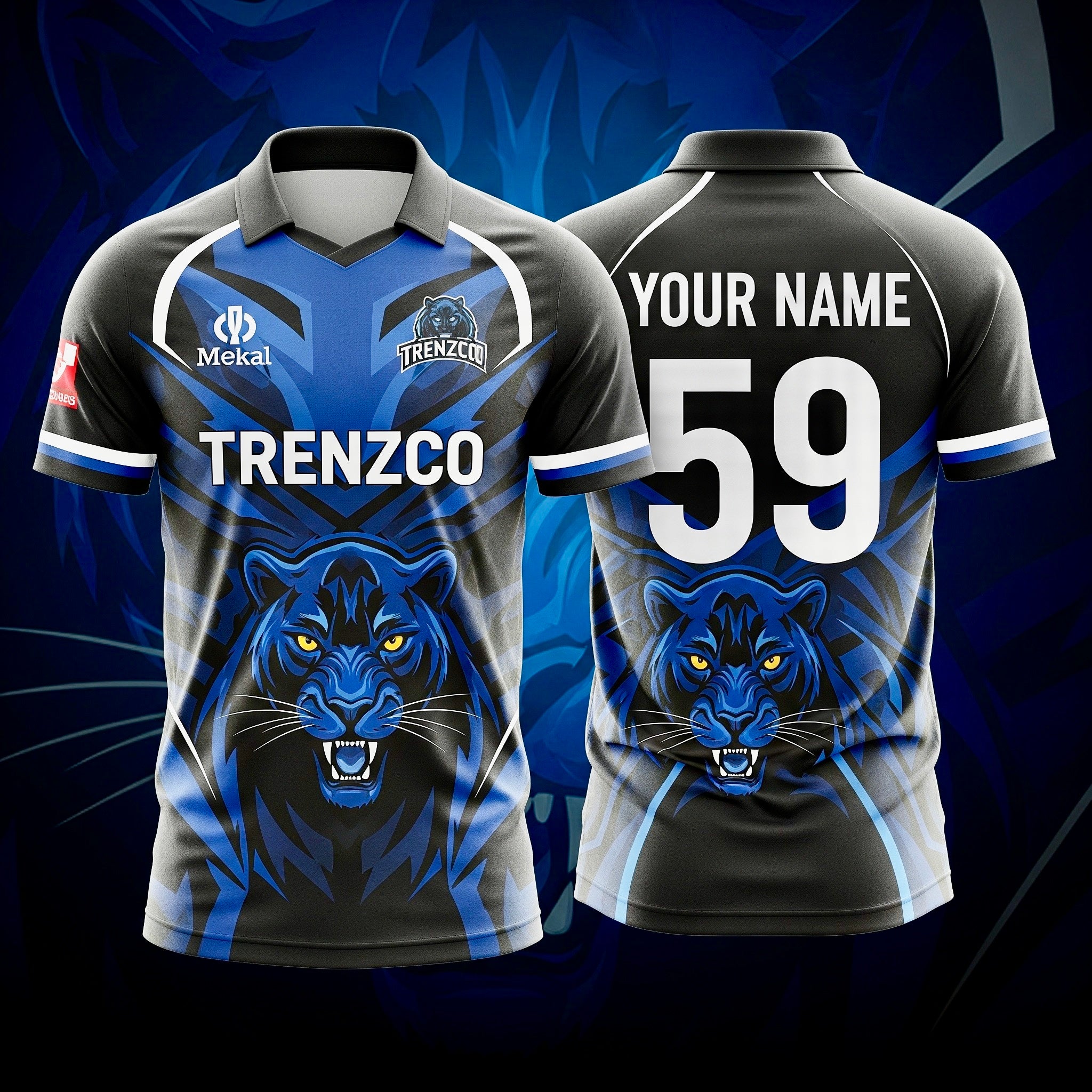 Balck panther Themed Cricket jersey