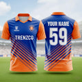 Orange / Navy blue jersey cricket jersey