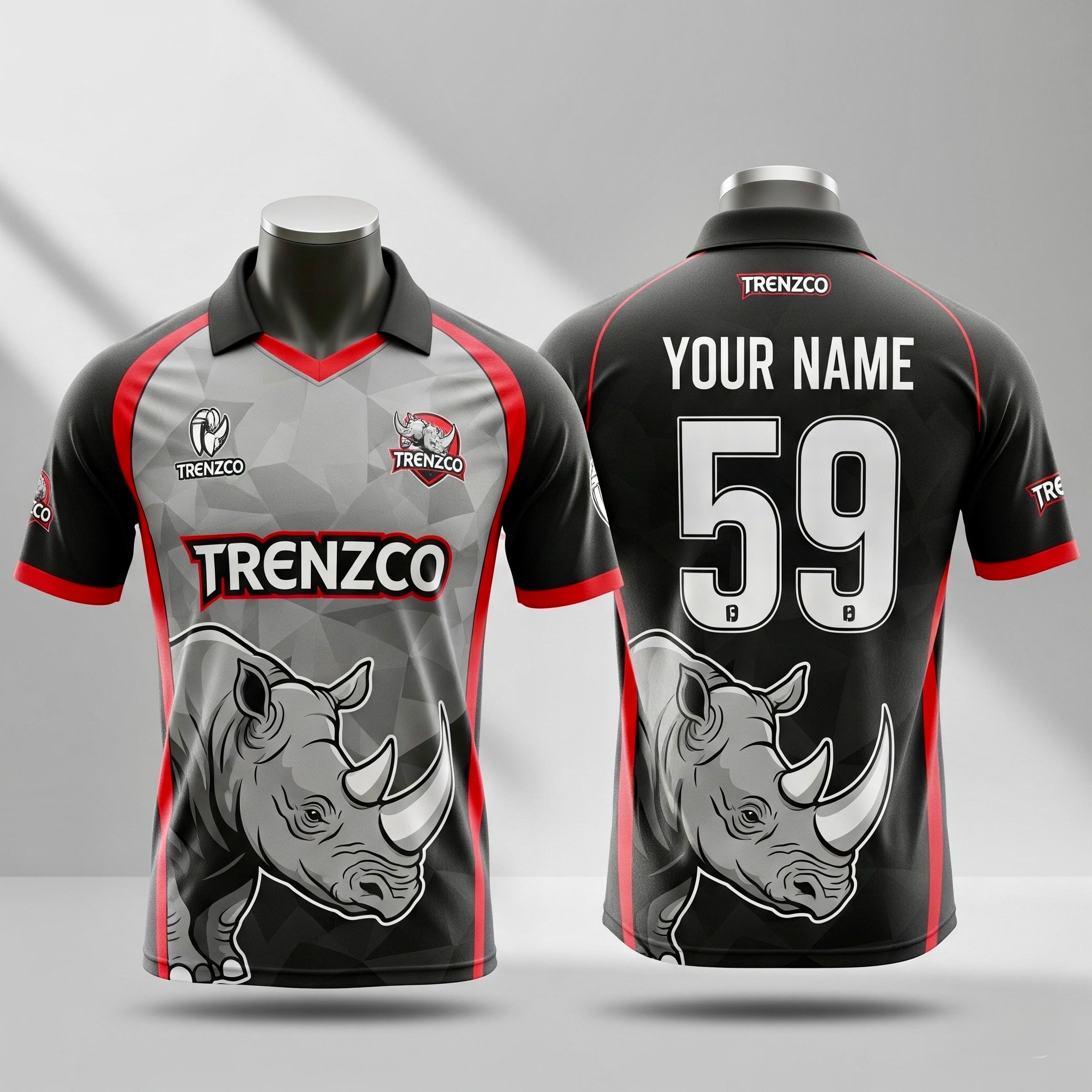Rhinos theme cricket jersey