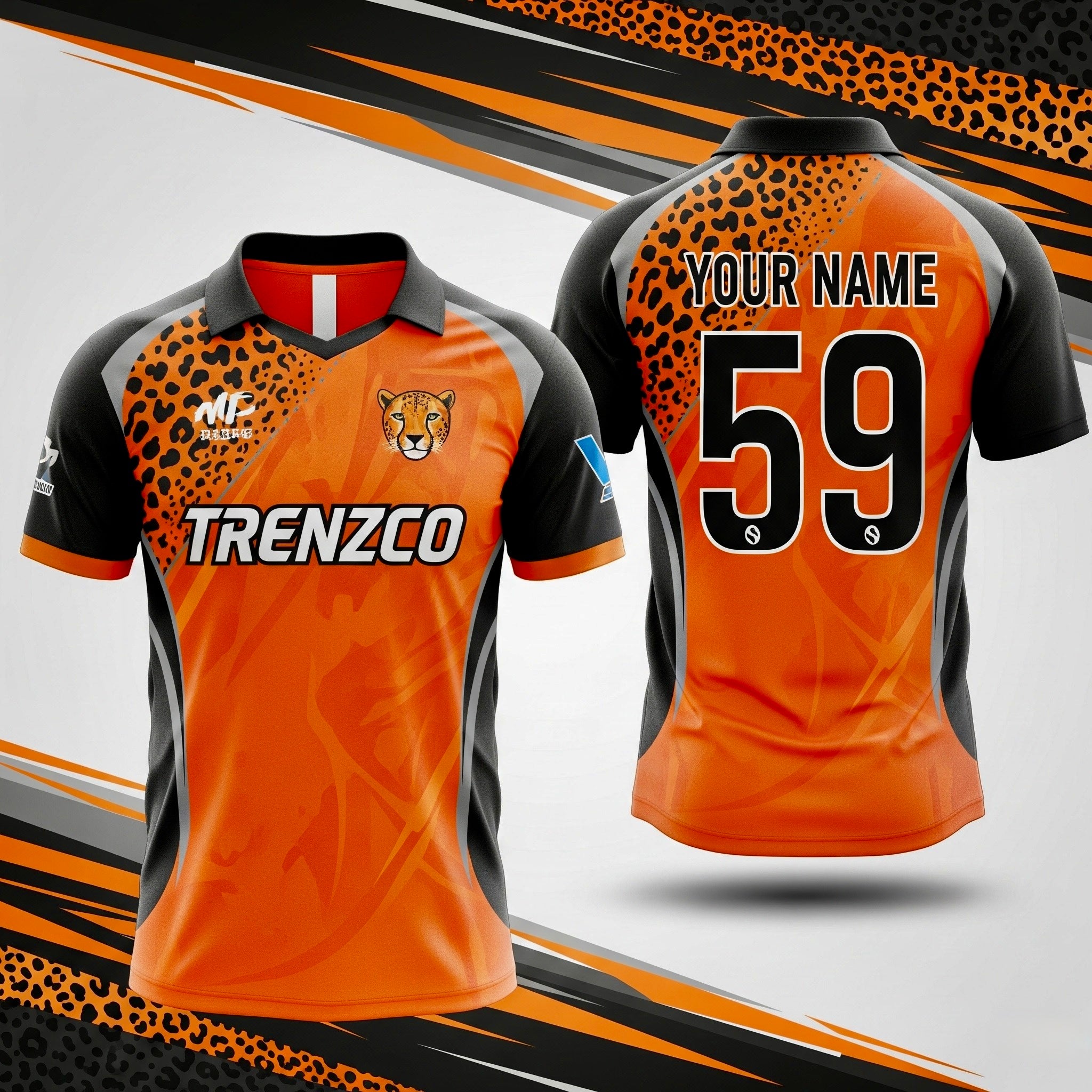 Cheetah Themed Cricket jersey